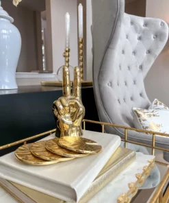 Inspire Me! Home Decor Gold Peace Sign Decorative