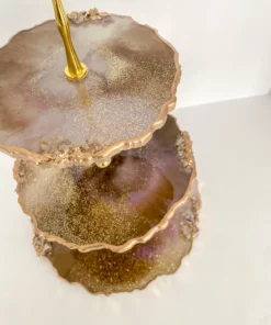 Inspire Me! Home Decor 3-Tiered Resin Cake Stand