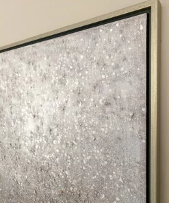 Inspire Me! Home Decor Silver Shimmer Wall Art