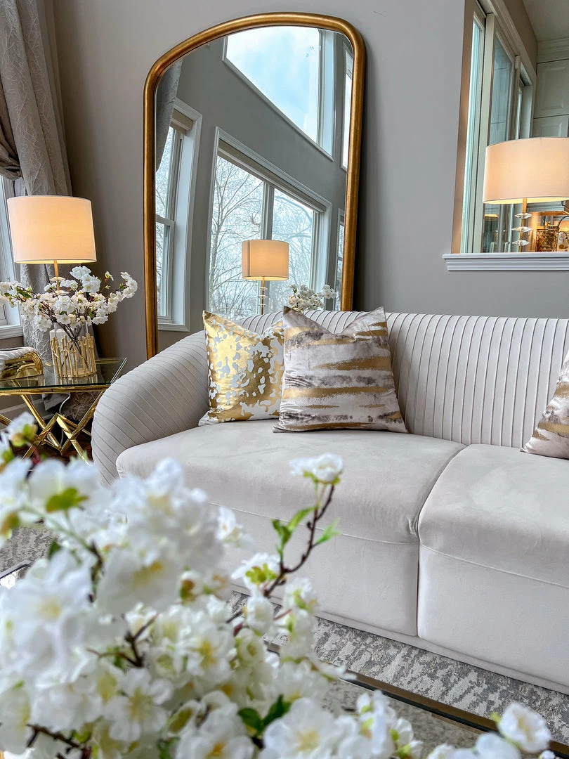 Cloud9d PILLOWS, RUGS, & THROWS Elise Ivory Gold Pillow - 20" X 20" 12 Cloud9d PILLOWS, RUGS, & THROWS Elise Ivory Gold Pillow - 20" X 20"