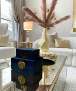 Inspire Me! Home Decor Abstract Textured Metal Vase