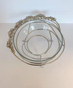 Inspire Me! Home Decor Jeweled Edge Bowl With Glass Insert (2 Colors) 25 Inspire Me! Home Decor Jeweled Edge Bowl With Glass Insert (2 Colors)