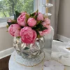 Inspire Me! Home Decor Real Touch Pink Tone Peony Bundle (3 Colors)