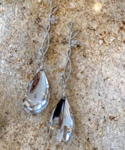 Inspire Me! Home Decor KITCHEN Crystal Detailed Leaf Server Set