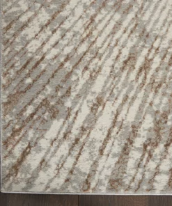 Nourison Metallic Abstract Area Rug Style 1 - Grey/Mocha (4 Sizes) 12 Nourison Metallic Abstract Area Rug Style 1 - Grey/Mocha (4 Sizes)