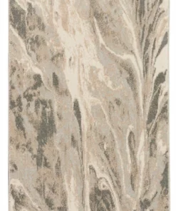 Nourison Elegance Area Rug- Grey/Charcoal/beige (5 Sizes) PILLOWS, RUGS, & THROWS